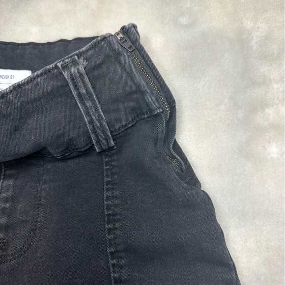 Forever21 Black Flare Bell Bottom Jeans Size 25 - Picture 7 of 13